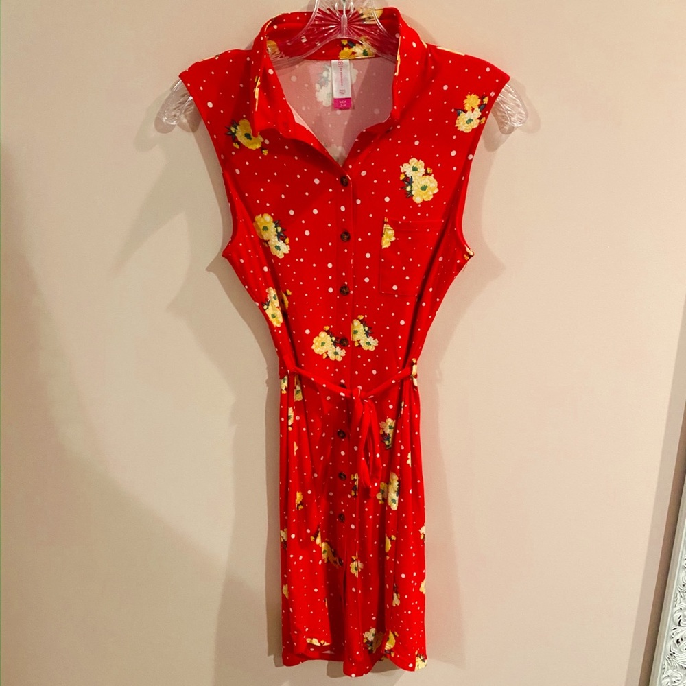 Red Spring Dress - Picture 2 of 4